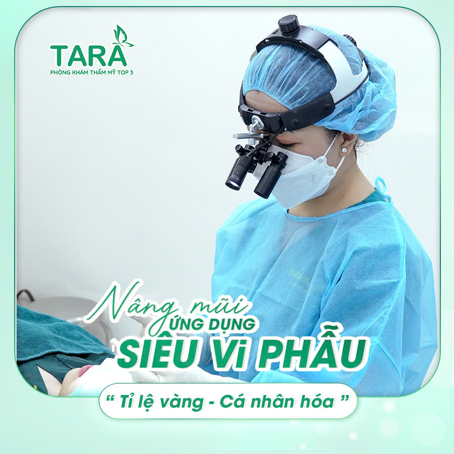 Tại sao nâng mũi ứng dụng đeo kính lúp siêu vi phẫu lại không đau?