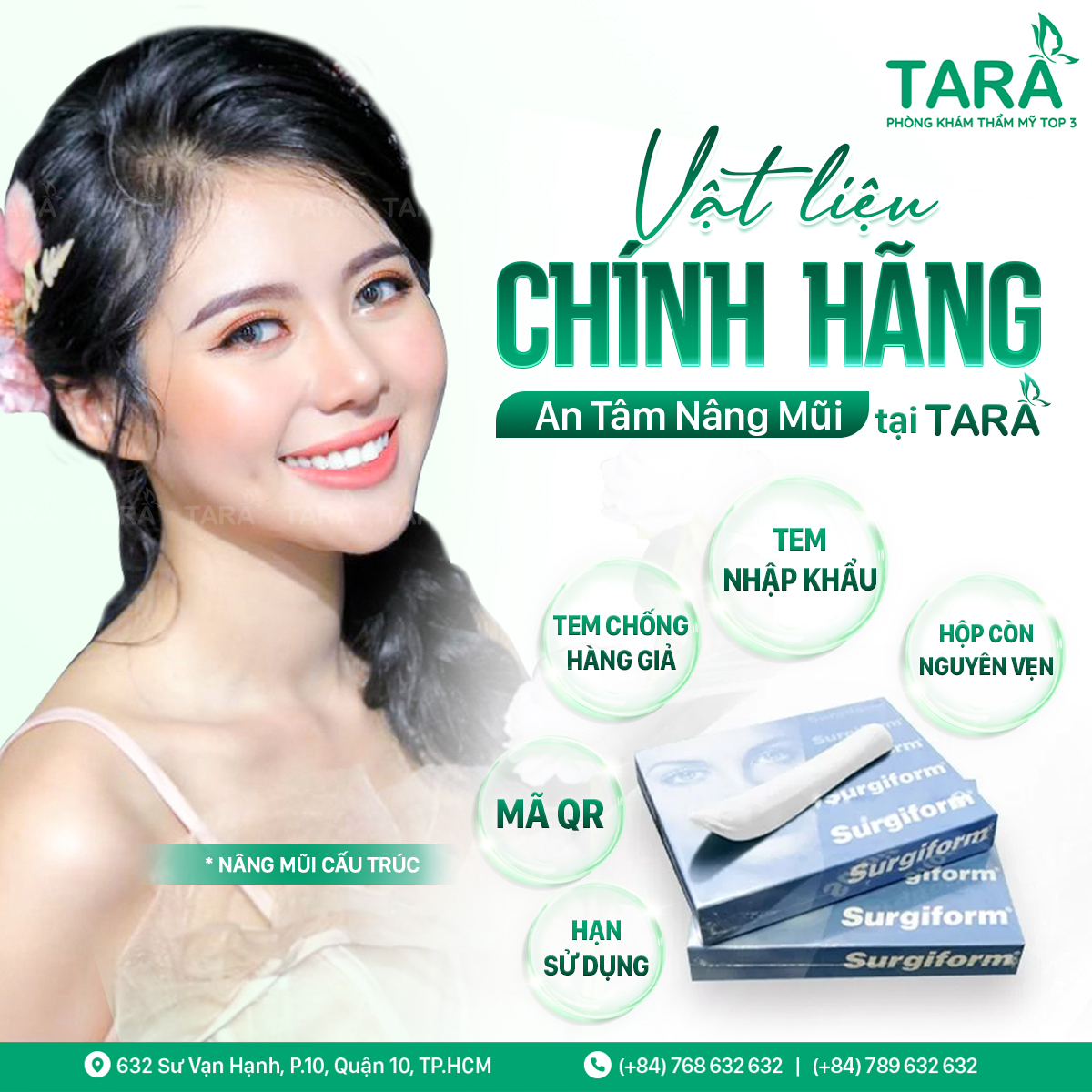 Địa chỉ nâng mũi đẹp uy tín tại TP HCM – Tiến sĩ Bác sĩ Trang Thẩm mỹ TARA – Dr Trang TARA
